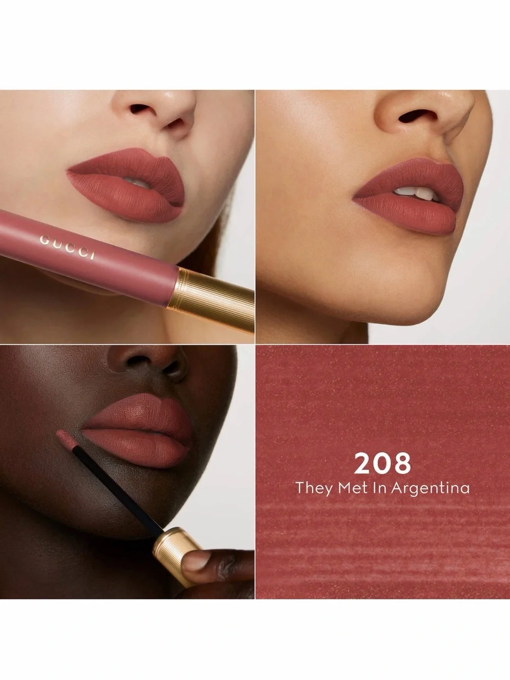 Gucci Liquid Matte Lipstick — 208 They Met In Argentina NEW IN BOX ✨